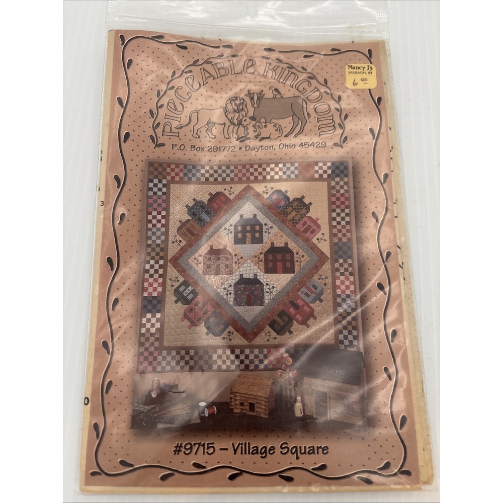 Pieceable Kingdom #9715 Village Square Quilt Pattern